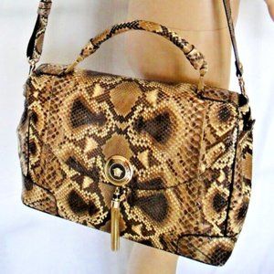 VERSACE Shoulder Hand Bag, real python leather, for evening, NWT, highest level